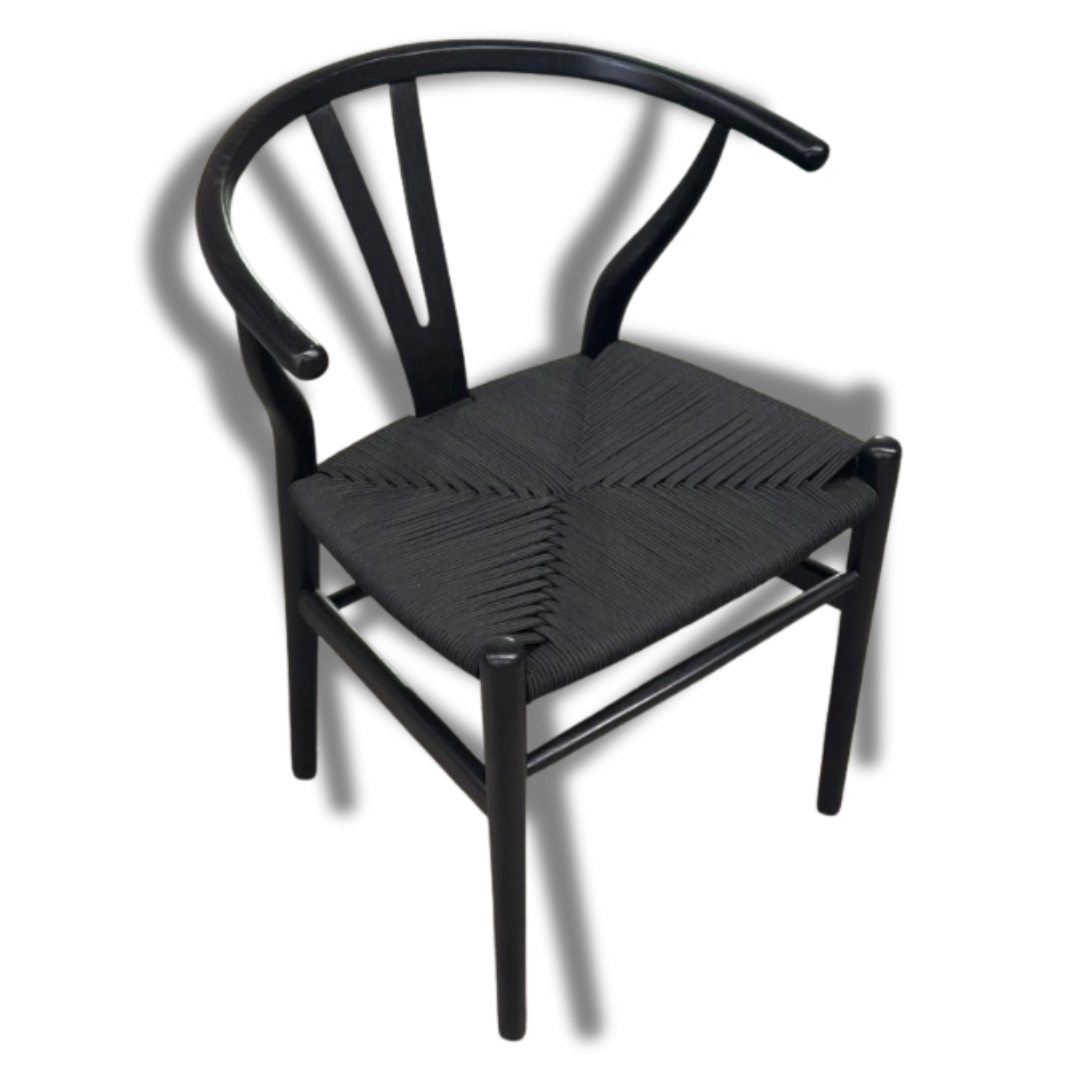 Silla Wishbone Negra | Madera Paraíso