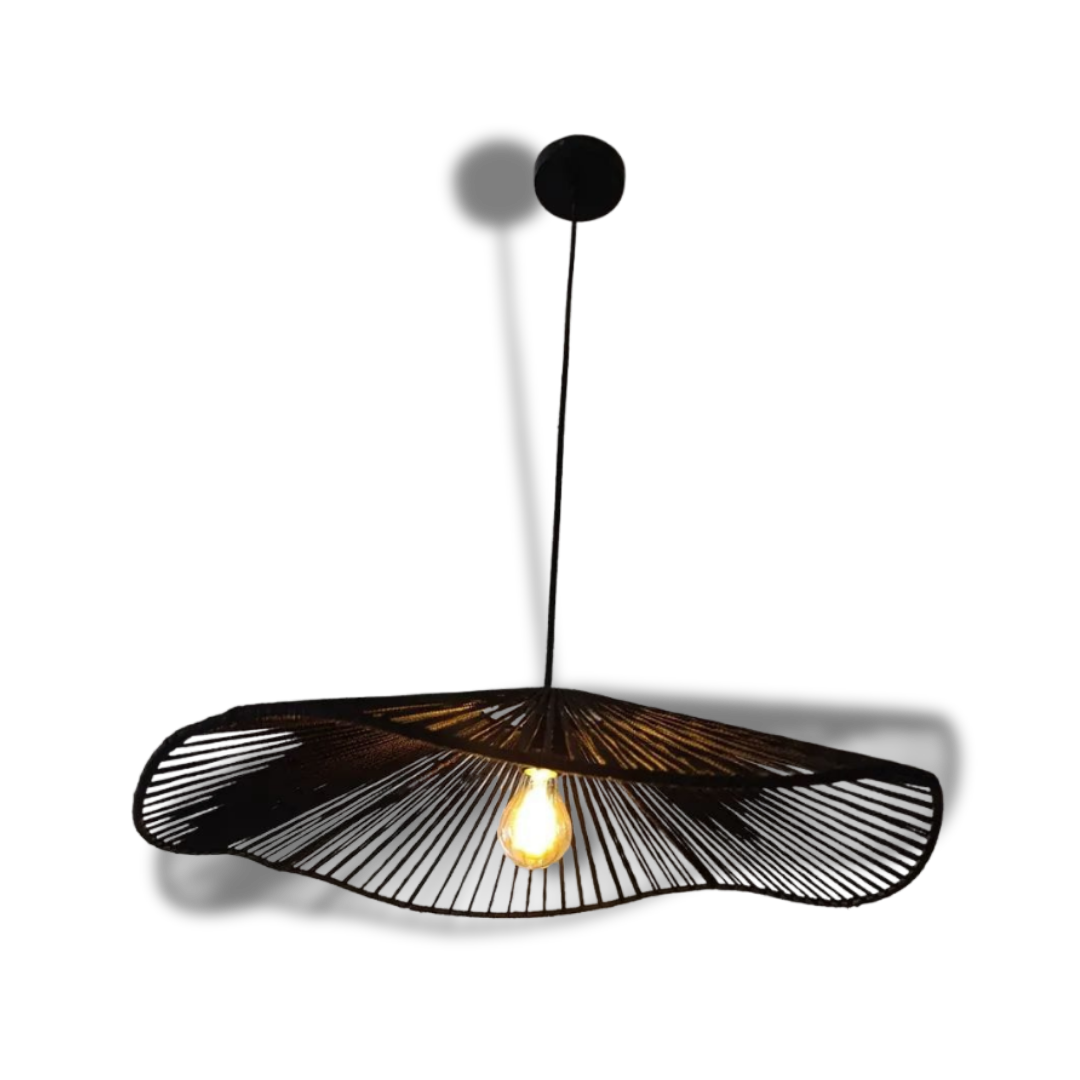 Lámpara Colgante Ala Negra | Yute