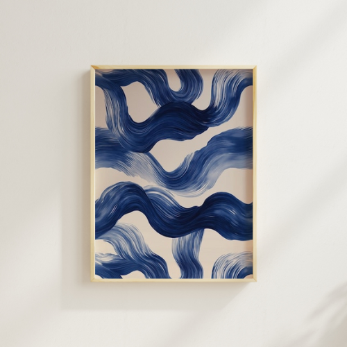 Cuadro “Pinceladas Azules”