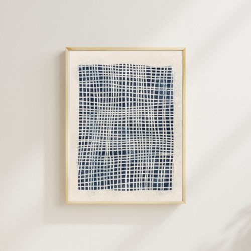 Cuadro “Geometría Azul III”