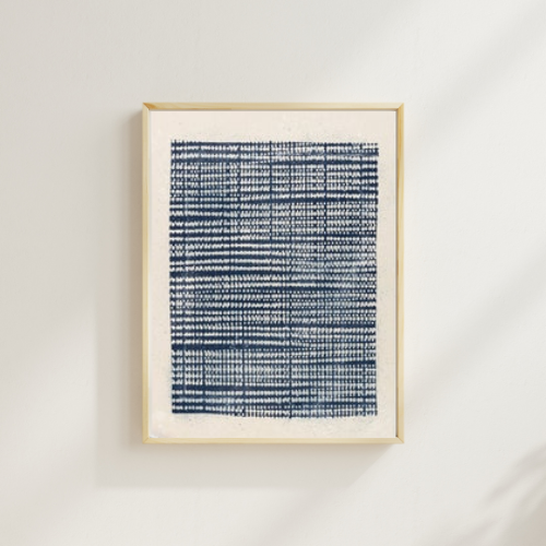 Cuadro “Geometría Azul III”