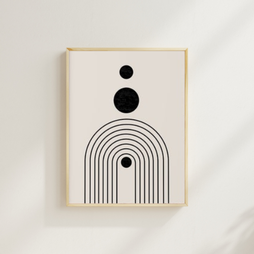 Cuadro “Trío Lunar Moderno”