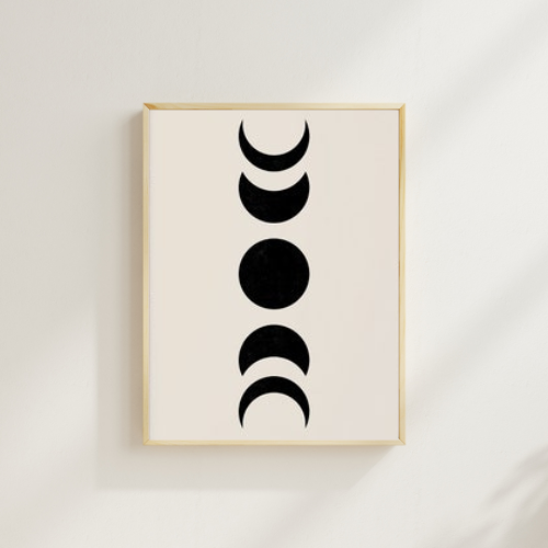 Cuadro “Trío Lunar Moderno”