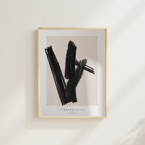 Cuadro “Dúo Abstracto Negro”