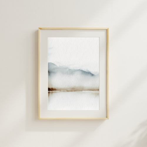 Cuadro “Trío Paisaje símil Acuarela”