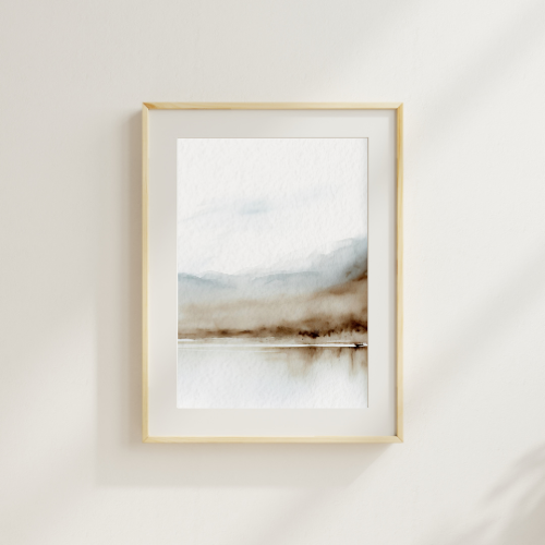 Cuadro “Trío Paisaje símil Acuarela”