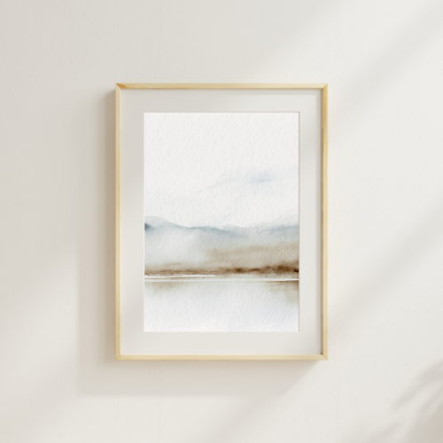 Cuadro “Trío Paisaje símil Acuarela”