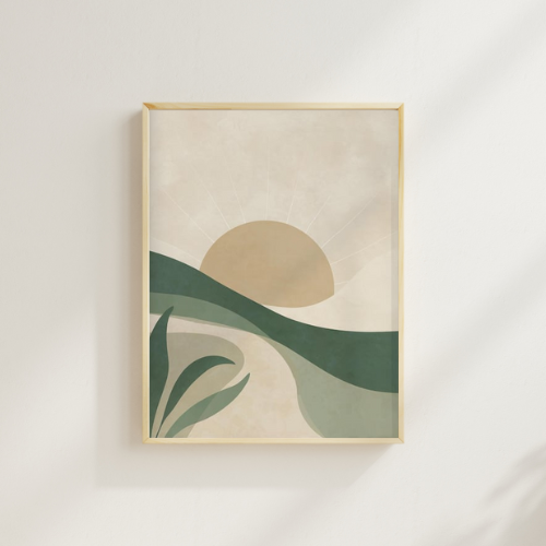 Cuadro “Amanecer Verde”