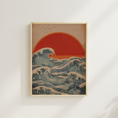 Cuadro “Atardecer Marino”