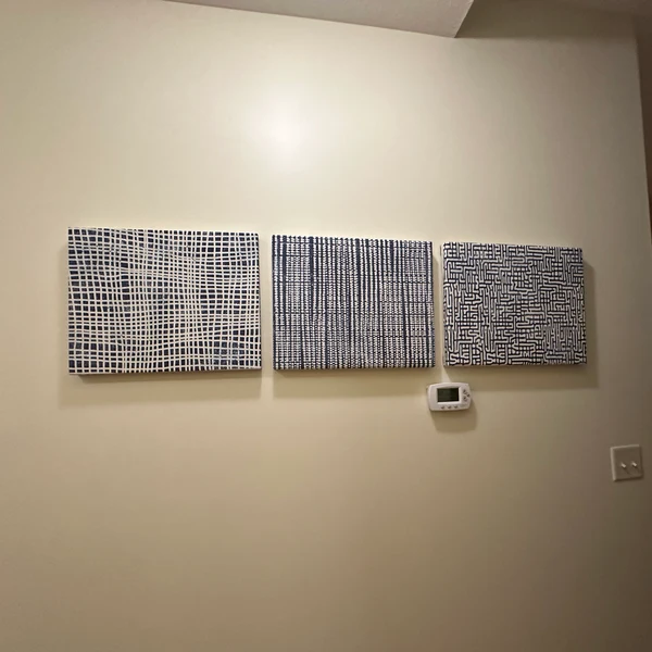 Cuadro “Geometría Azul III”