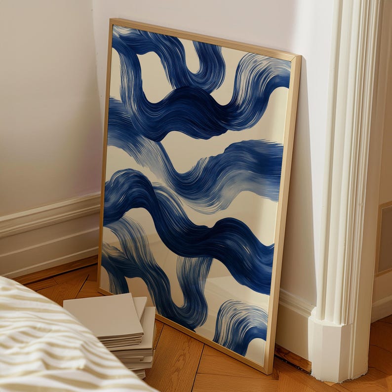 Cuadro “Pinceladas Azules”